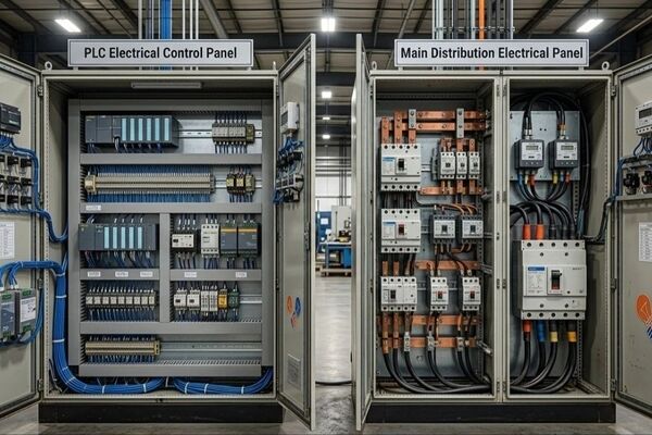 تابلو برق PLC و تابلو برق توزیع؛ دو ستون اصلی کنترل و مدیریت انرژی در صنعت