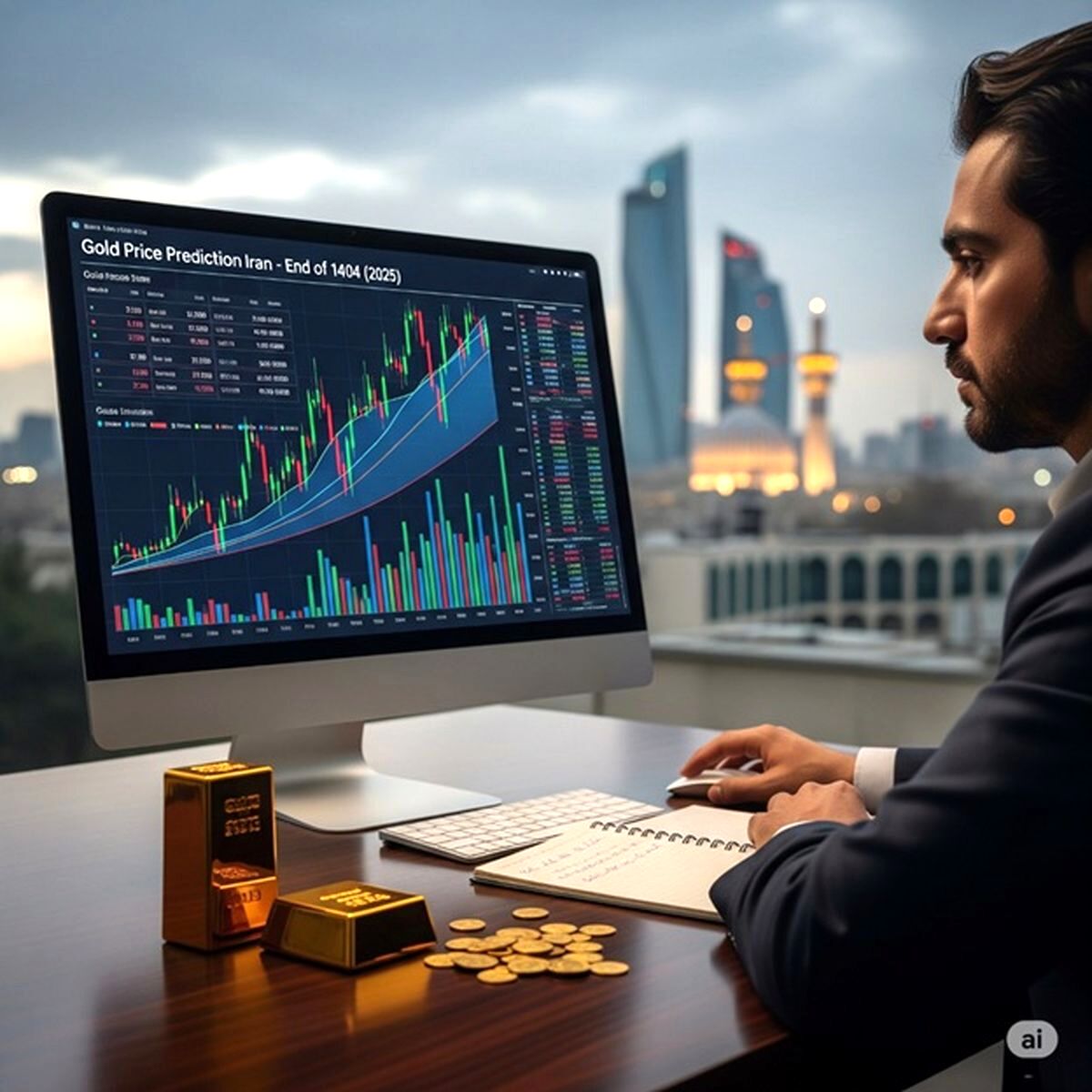 جدیدترین پیش‌بینی قیمت طلا تا پایان سال ۱۴۰۴