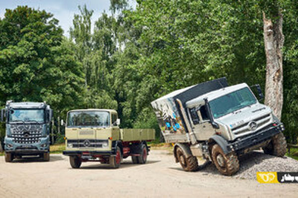 تنوع شگفت انگیز کامیون های مرسدس بنز/ تصاویر